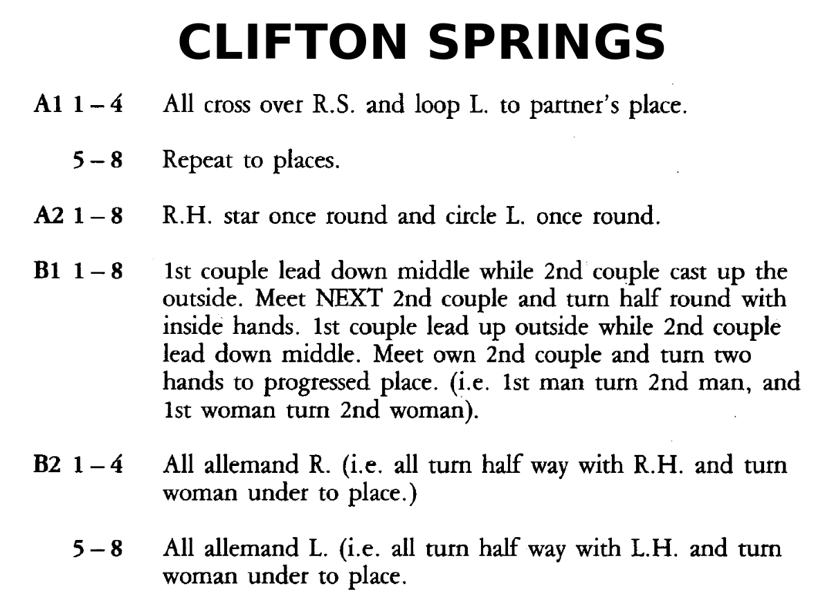Clifton Springs (dance)
